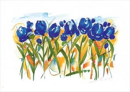 Alfred Gockel Field of Tulips